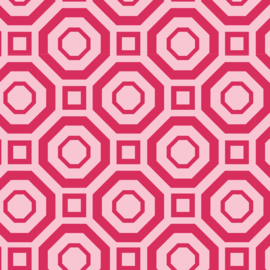 Camelot Fabrics Raspberry Polygon