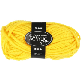 Fantasia acrylgaren yellow