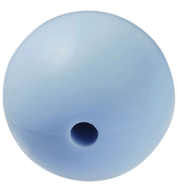 siliconen kraal voor speenketting 15 mm grijs/blauw (4 st)