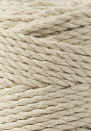 bobbiny macramé triple twist beige 3 mm