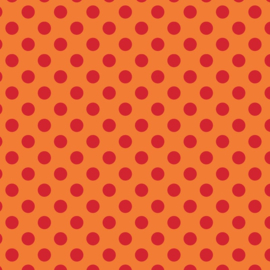 Camelot Fabrics Orange Dots