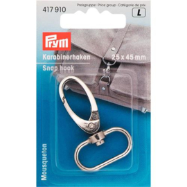 Prym Karabijnhaak 25x45 mm zilver