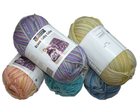 SMC Bravo Baby 84 blauw/grijs melange, 200 g, 100% acryl