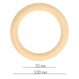Houten ring naturel 35 mm tot 100 mm