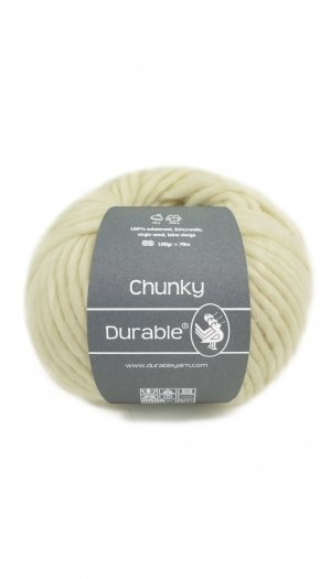 Durable Chunky wool ivoor