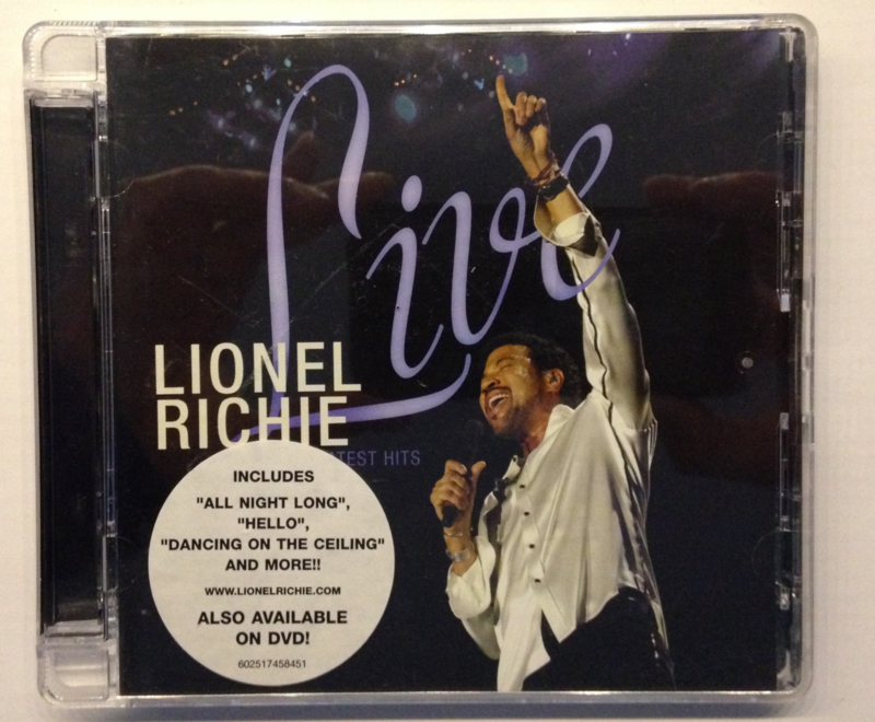 Lionel Richie Live Greatest Hits Cd Pop