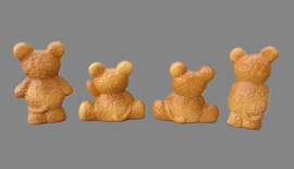 Setje van 4 stuks - Peperkoekfiguur Muis staand/zittend - H=6-7,5cm  KD0610