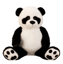 Pandabeer pluche XXL  100 cm met kraalogen SP1275