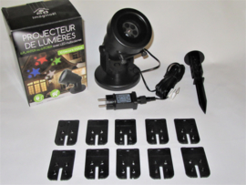 LED Laser projecter lamp - voor binnen of buiten - met 10 decors - kerst - halloween - valentijnsdag - KV5600