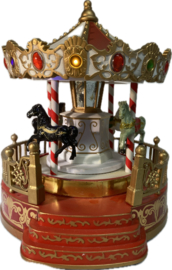 Carousel met muziek en verlichting - draaiend - B/O  KH4955