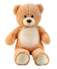 Pluche beer met witte buik h=80cm - Knuffelbeer - Teddybeer SP1284