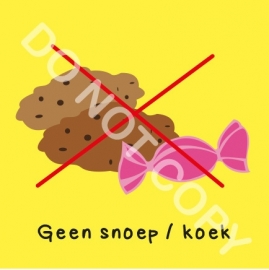 Geen snoep / koek (O)