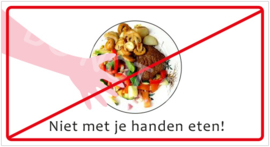 Niet met je handen eten! (HR) T/V