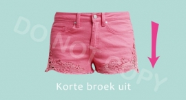 Korte broek uit - M