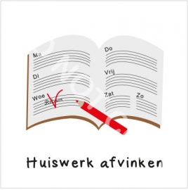 Huiswerk afvinken (S)