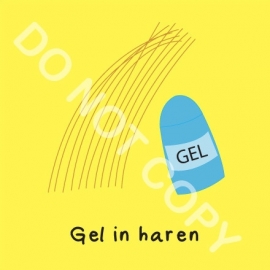 Gel in haren (O)