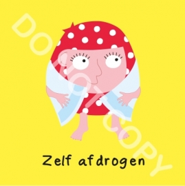 Zelf afdrogen Mia (O)