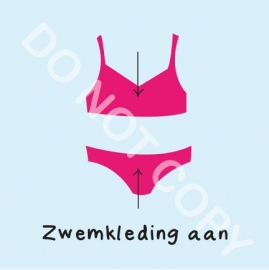 Zwemkleding aan Mia (M)