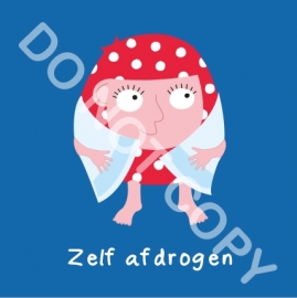 Zelf afdrogen Mia (A)