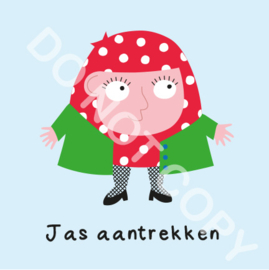 Jas aantrekken Mia (M)