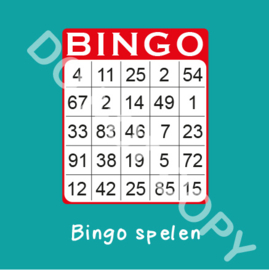 Bingo spelen (act.)