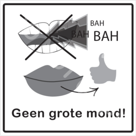 ZW/W - Geen grote mond!