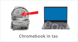 Chromebook in tas - (S)J-TV
