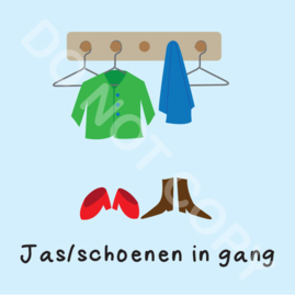 Jas/schoenen in gang (M)