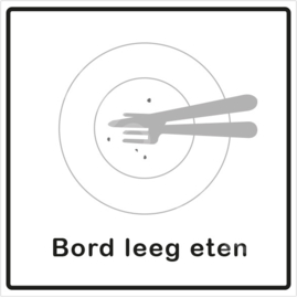 ZW/W - Bord leeg eten