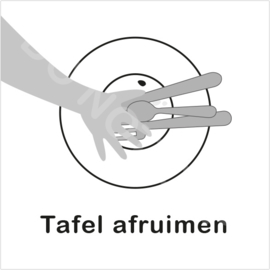 ZW/W - Tafel afruimen