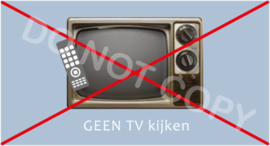 GEEN TV kijken - J/TV