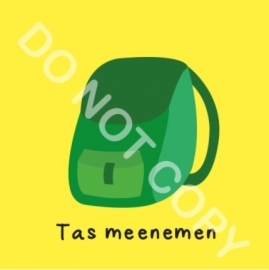 Tas meenemen, groen (O)