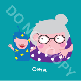 Oma 2 met Mighty (act.)