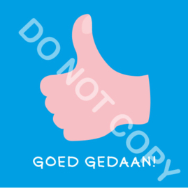 GOED GEDAAN! Turqoise