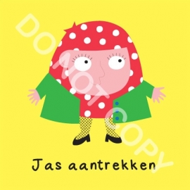 Jas aantrekken Mia (O)