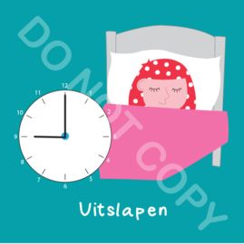 Uitslapen 9 uur Mia (act.)