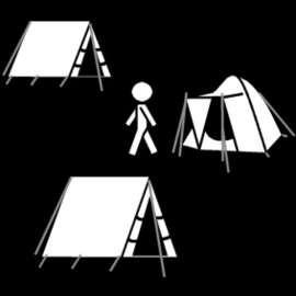 7.072 Camping, kamperen, tent