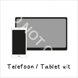 Telefoon / Tablet uit (H)