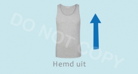 Hemd uit - J