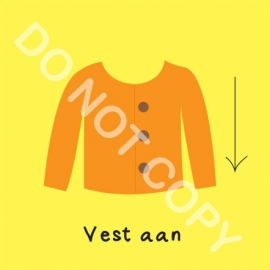 Vest aan (O)
