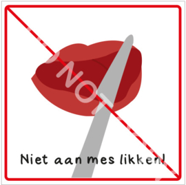 Niet aan mes likken! (HR)