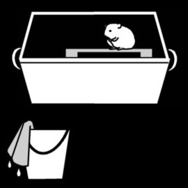 2.021 Hamster kooi schoonmaken