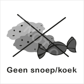 ZW/W - Geen snoep/koek