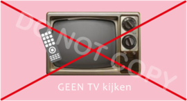 GEEN TV kijken - T-M/TV