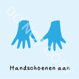 Handschoenen aan (M)