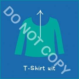 T-Shirt lang uit (A)