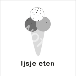 ZW/W - IJsje eten