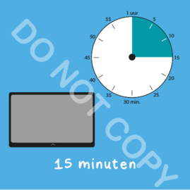 Tablet/I-Pad tijden 15 min (BT) - T
