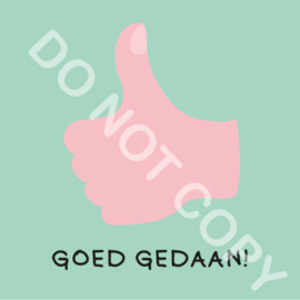 GOED GEDAAN! (F)