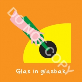 Glas in glasbak (K)